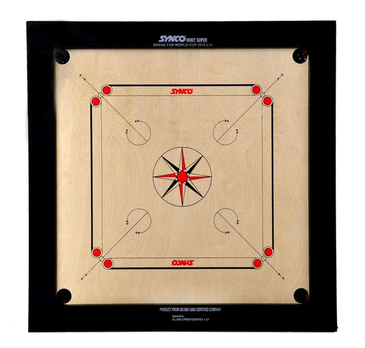 Synco Winit Super 8mm Full size carrom board - 1