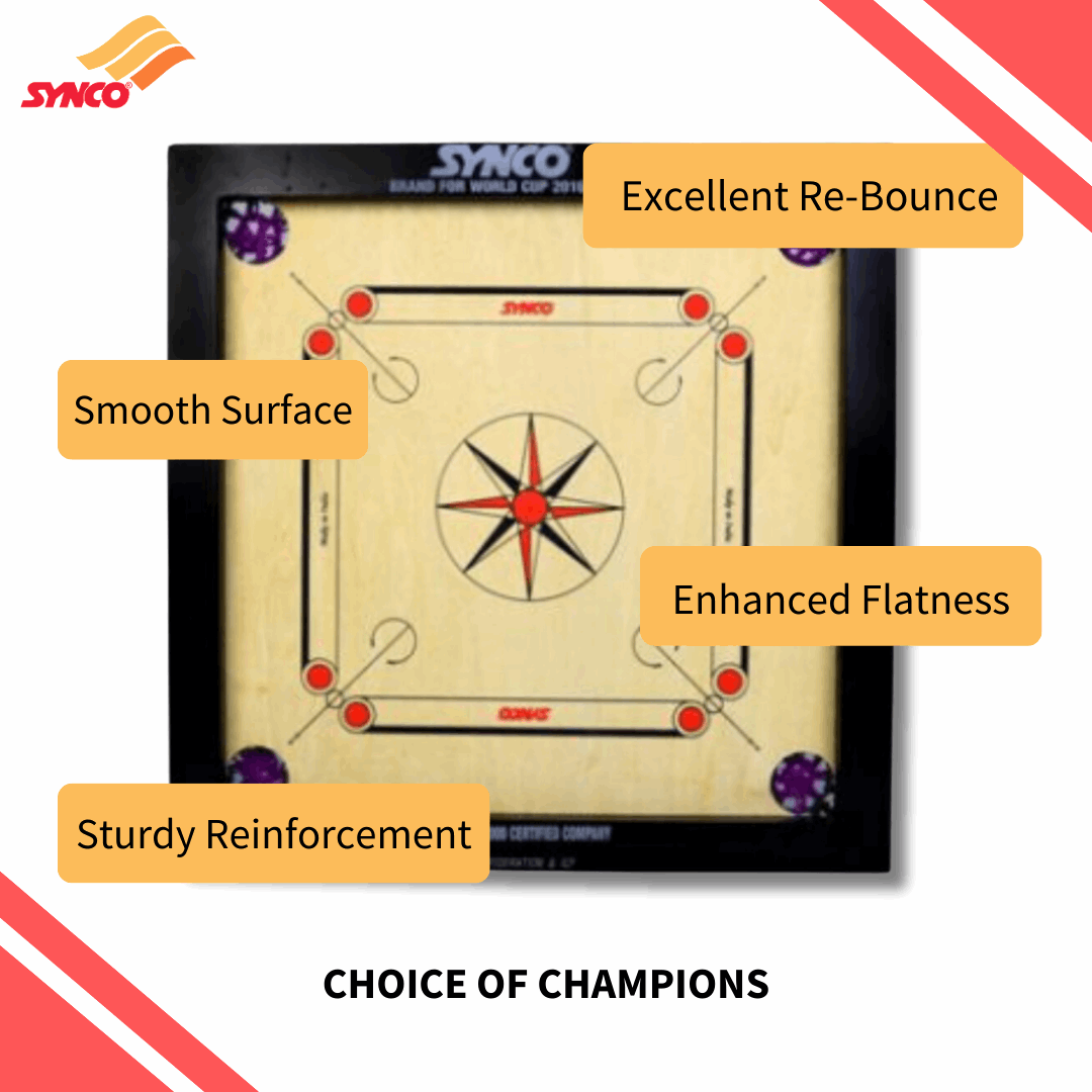 Synco Eco 24 inch carrom board for Kids