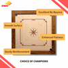 Synco Limited Edition 20 mm Full size carrom board with Free Cover
