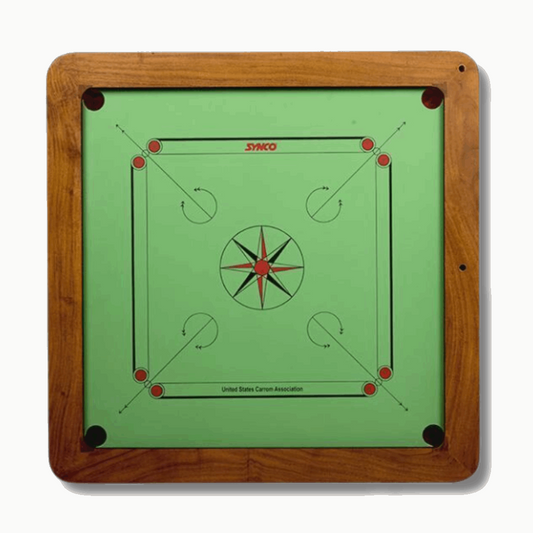 Synco Green Champion Genius Full size Carrom Board 20 mm