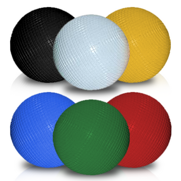 Synco Croquet Balls, Set of 6 Multi-Colored Croquet Balls for Lawn Backyard | 6 Player Croquet Game Set