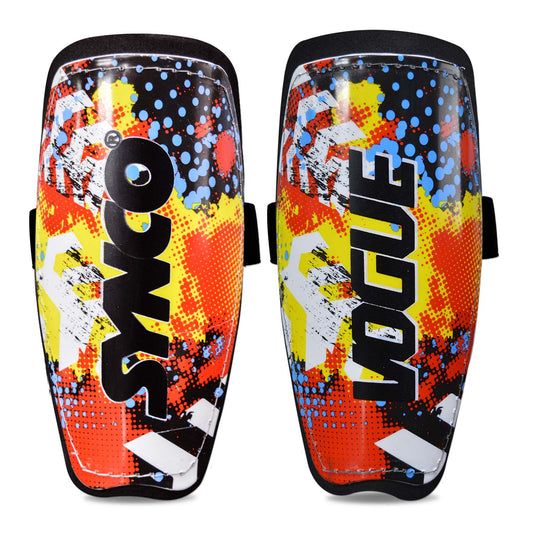 Synco Vogue Shin Guard | Professional Shin Guard with Double Velcro Adjustable Strap | Medium Size