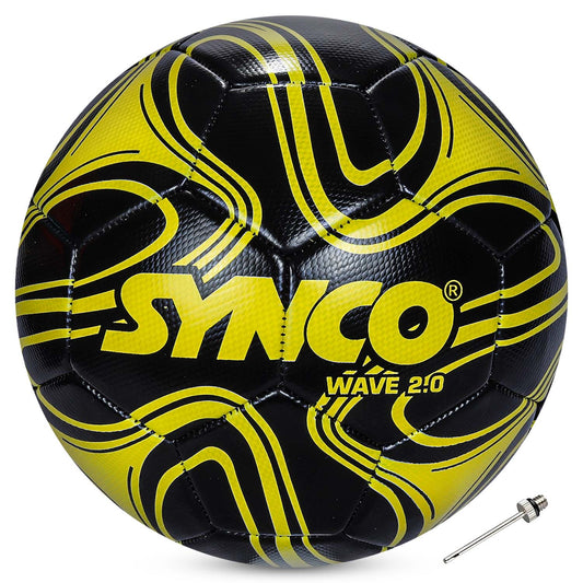 Synco Wave 2.0 Football | Training Football | PVC Machine Stitched | Soccer Ball Size 5