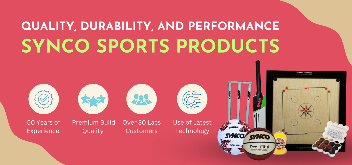 Synco Sports Products: India's leading sporting brand, offering a diverse range of high-quality sports equipment and gear for athletes of all levels.