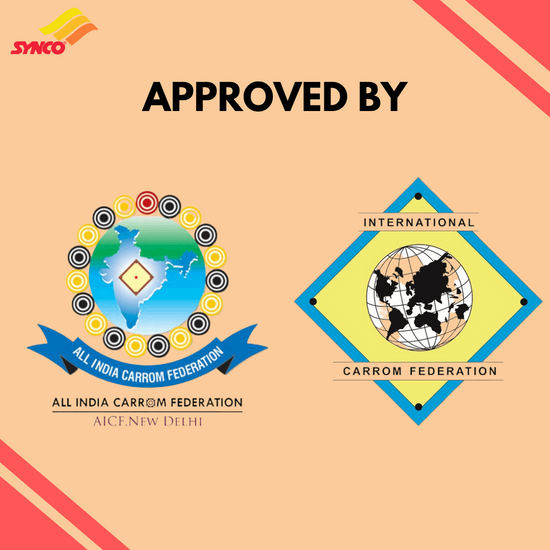 Synco Sellora 4mm Full Size Carrom Board