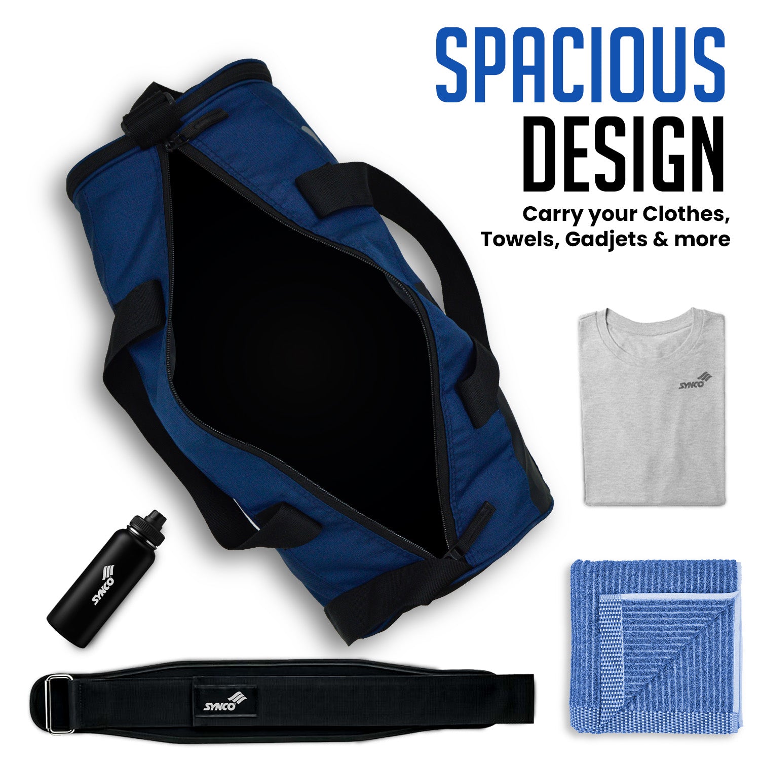Synco Casual bag design benifits blue
