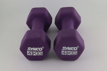 Synco Purple Dumbbell Pair (2 x 4 KG) - 1