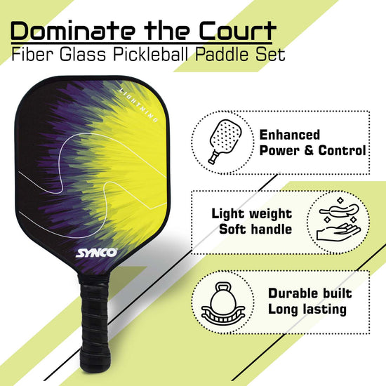 Synco Pickleball Paddle Set Lightning Yellow benifits