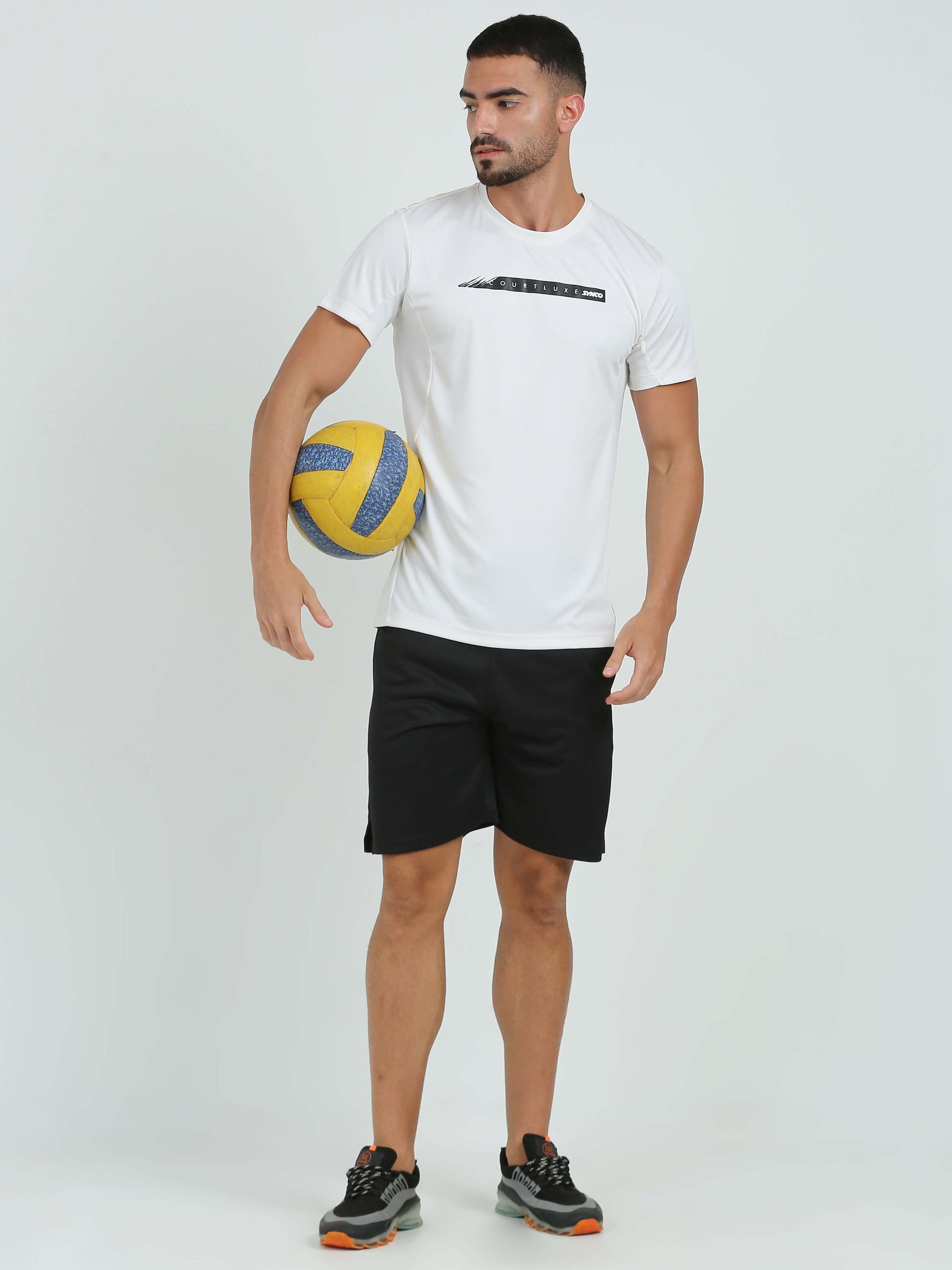 Synco White Luxe Tshirt Front
