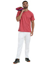 Synco White Aeris Performance Track pant front