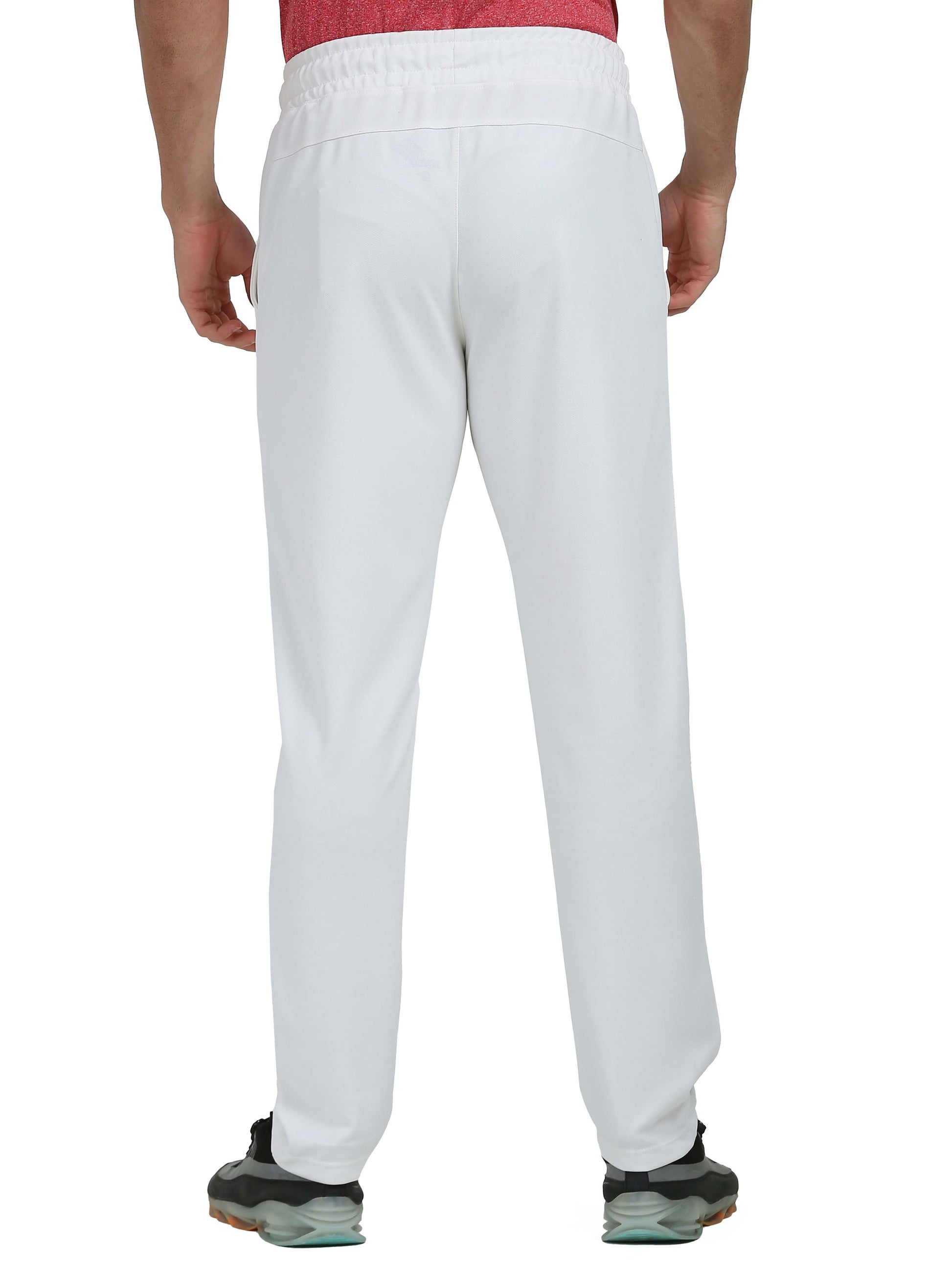Synco White  Trackpant back