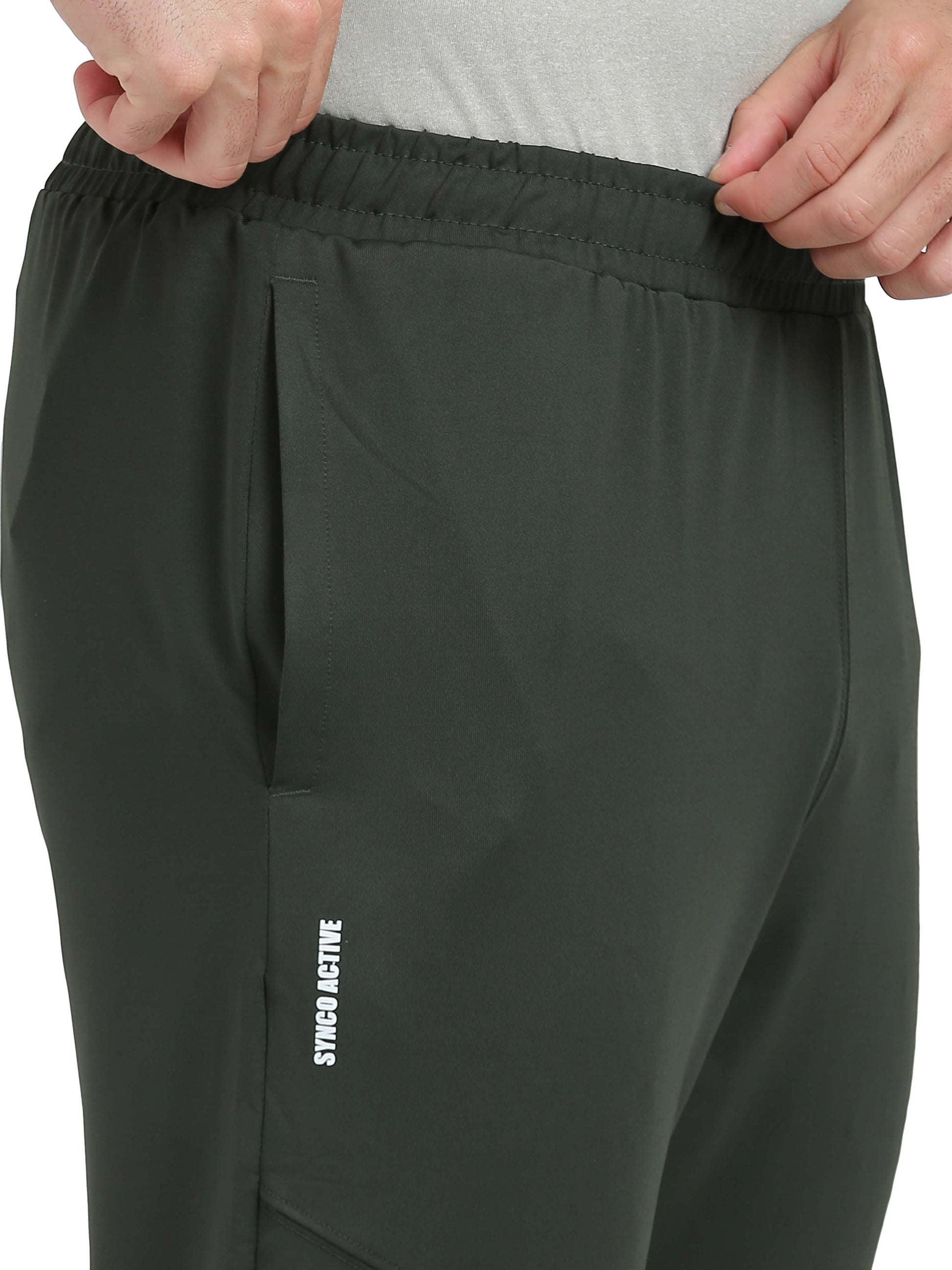 Synco AeroMove Trackpant Olive Green Side
