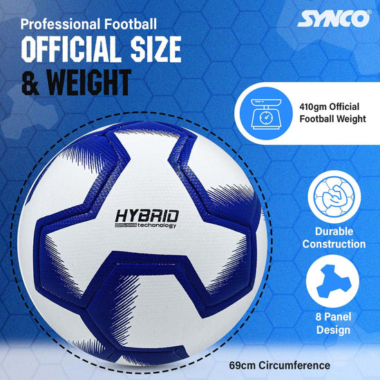 Synco Blade Hybrid Football 8panel design white