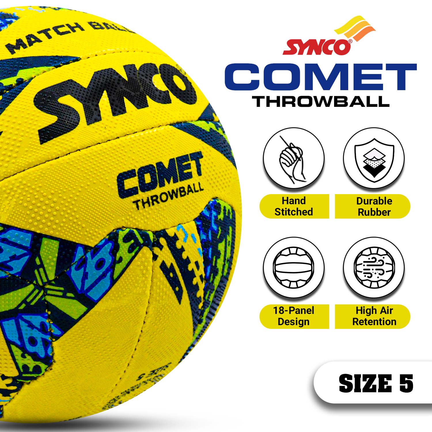 Synco Comet Throwball size 5