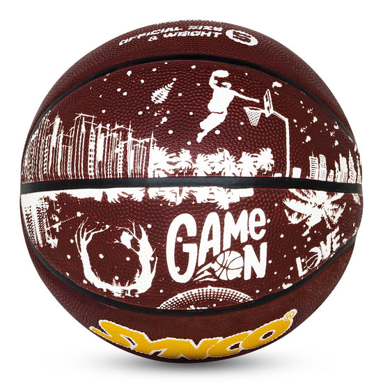 Synco Culture Series basketball brown white side