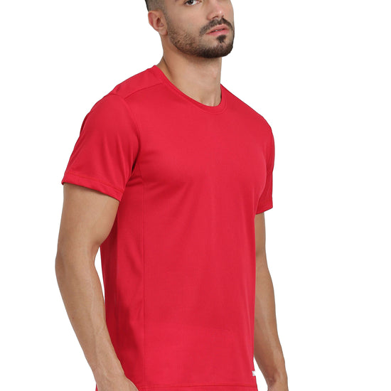 Synco Red Flo Fit Tshirt Side front