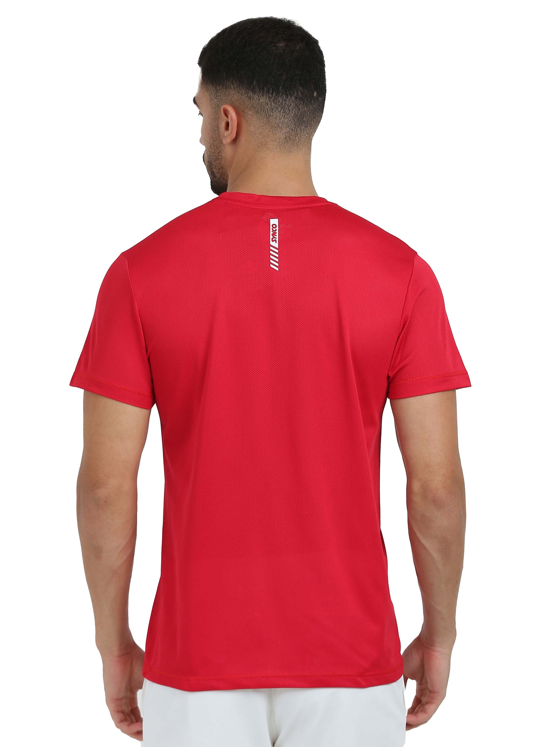 Synco Flo Fit Red Tshirt Back