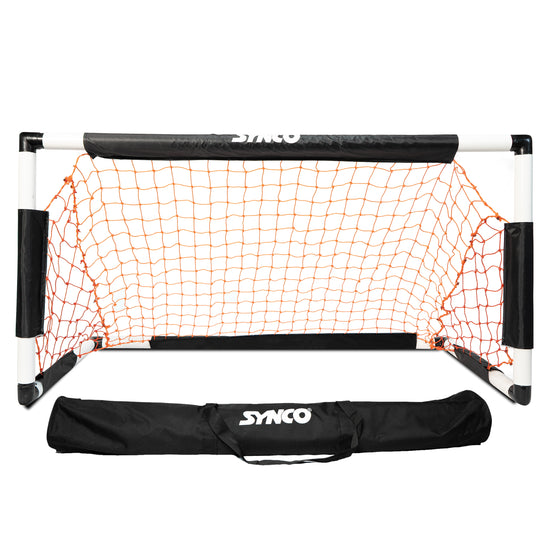 Synco soccer goal with carrying bag on a white background size 4x2 Feet