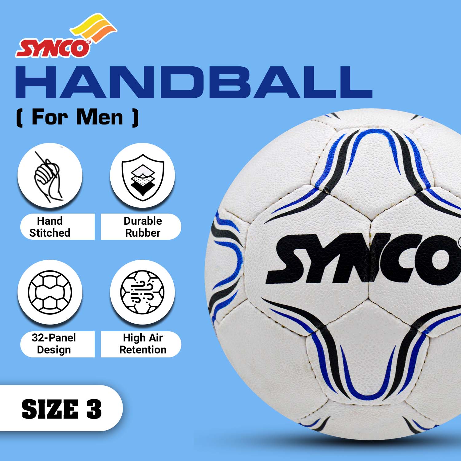 Synco Hawk Handball Size 3 durable