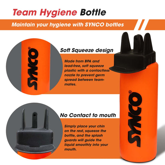 Synco Hygienic Water Bottle benifits orange black