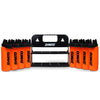 Synco Hygienic orange black Water Bottle carrier set front
