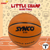 Synco Little Champ Kids Rubber Basketball orange front Size 1