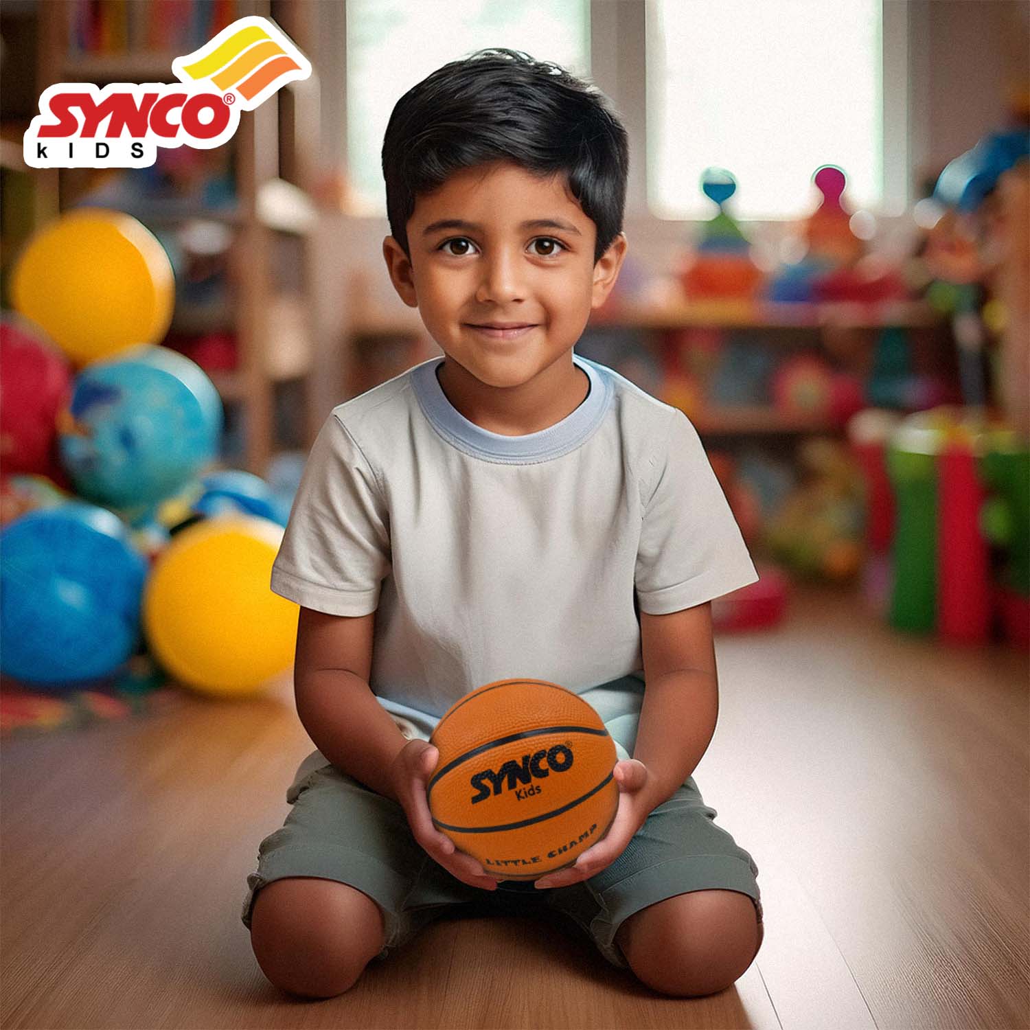 Synco Little Champ Kids Rubber Basketball