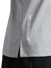 Synco Zen Polo Tshirt for Men in grey color side bottom