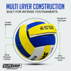 Synco Sports multi layer design yellow blue Volleyball