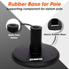Synco Rubber Base for Spiked Pole Black strong build