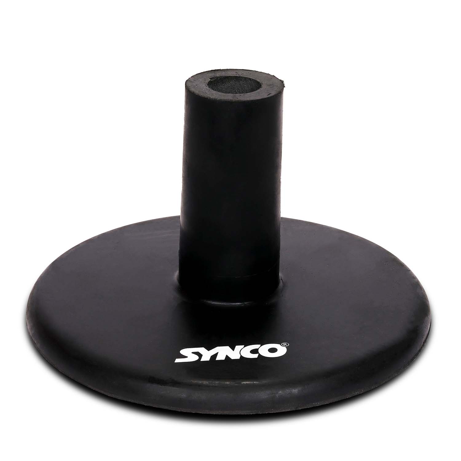 Synco Rubber Base for Spiked Pole (1.5 kg) Black front