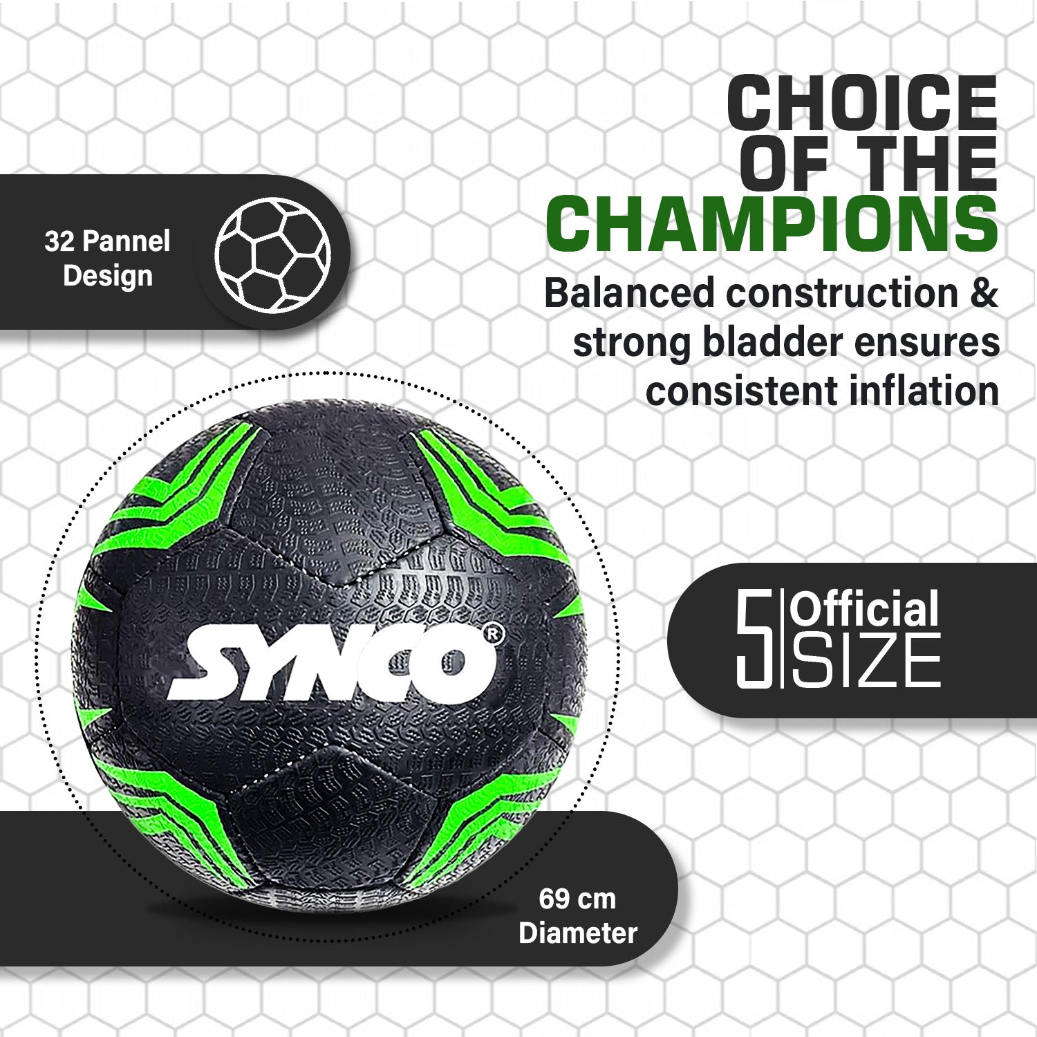 Synco Street Soccer Football size ratio 5