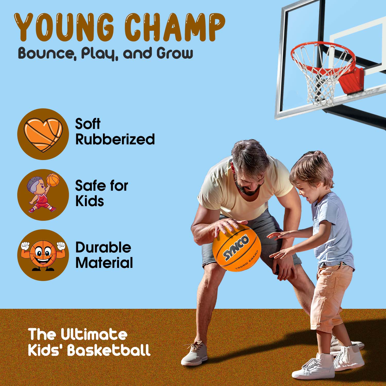 Synco Young Champ kids Basketball 
 feature