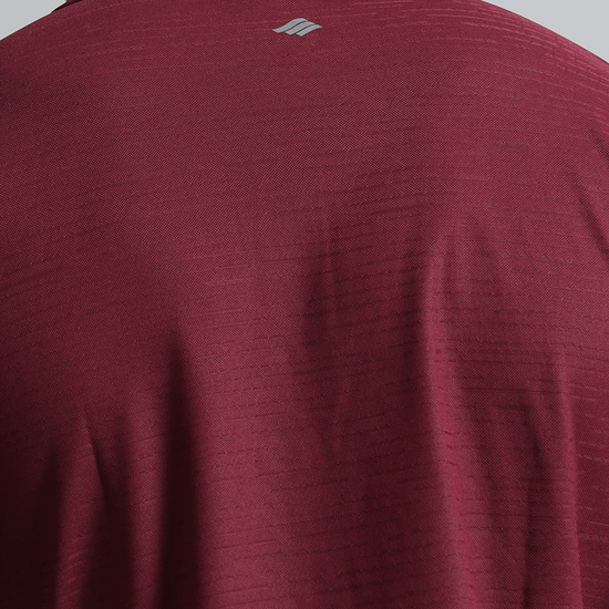 Synco Zen Polo Tshirt for Men in Maroon color back top
