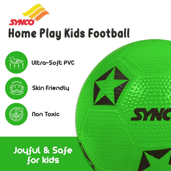 Synco green kids football features