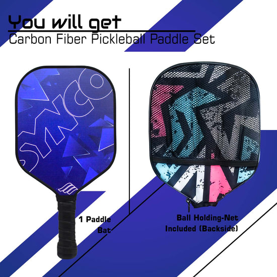 Synco Purple Pickleball Paddle Set Purple