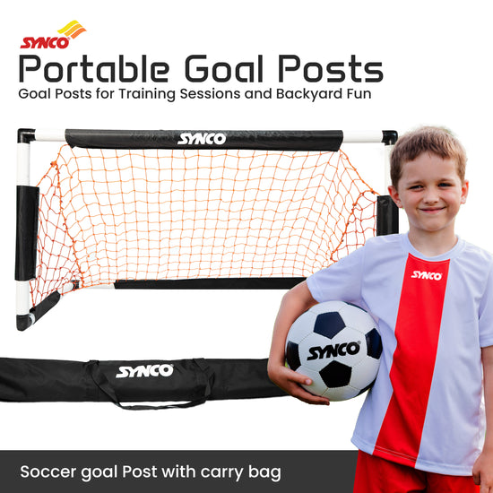 Synco portable goal post  with carry bag