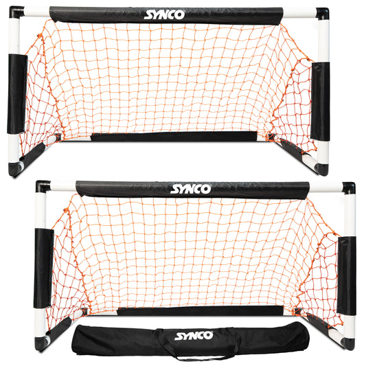 Synco kids portable goal post front with carry bag