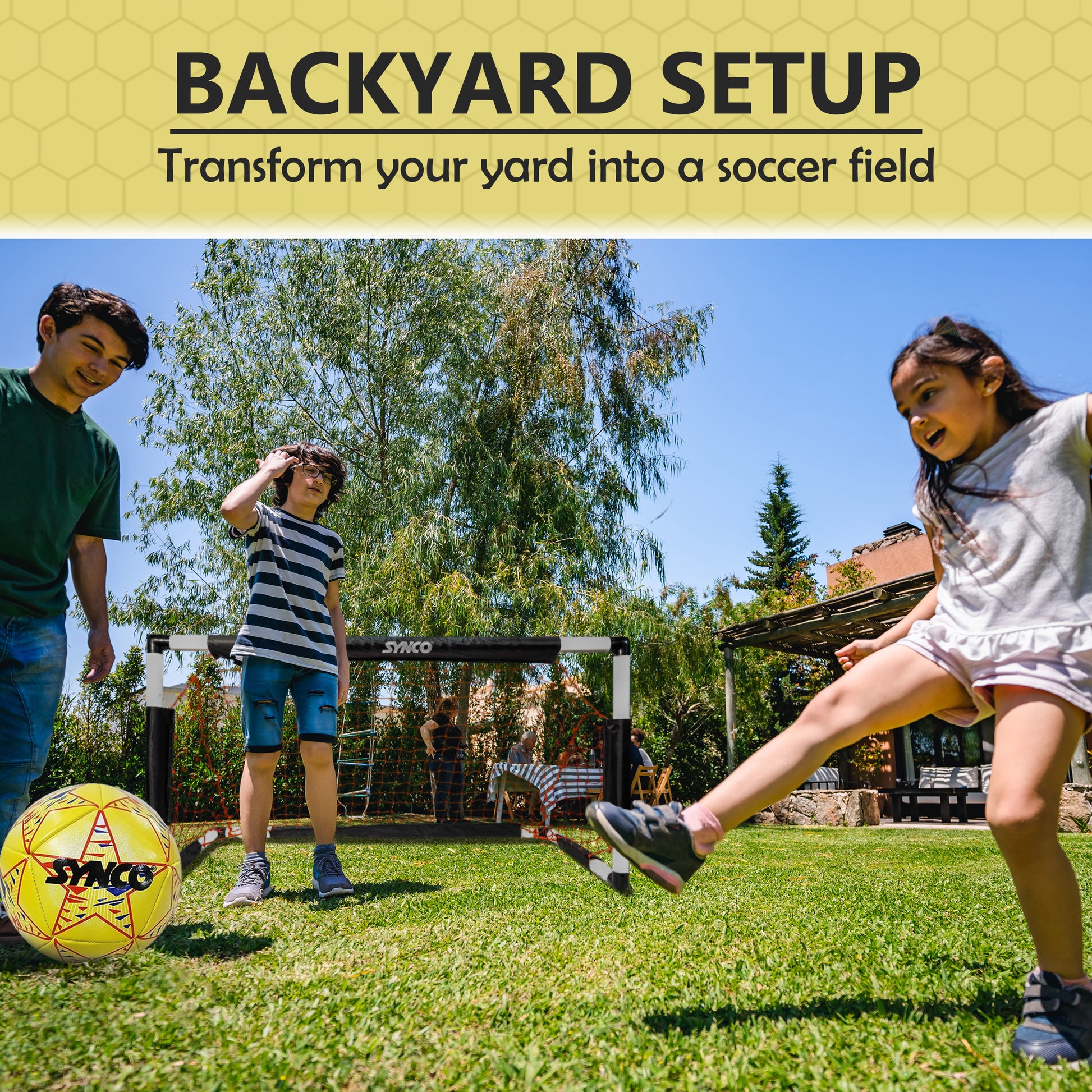 Synco kids football yellow