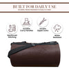 Synco brown leather casual bag benifits durability