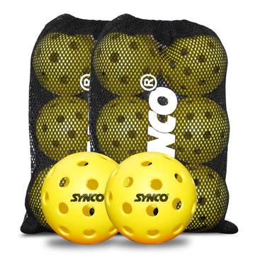 Synco pickleball yellow balls set