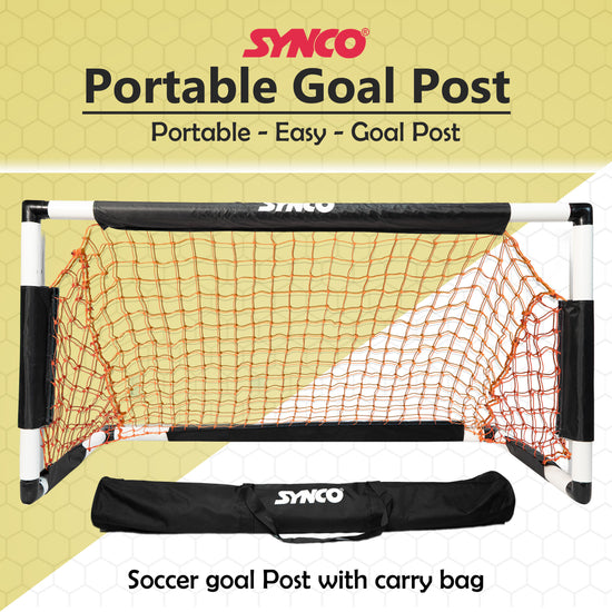 Synco portable goal post kids with carry bag