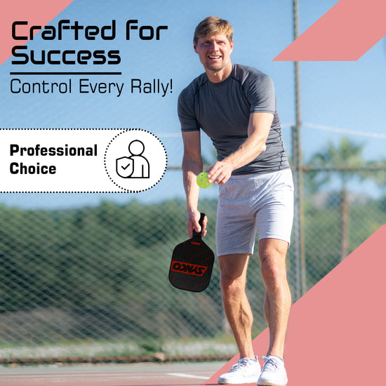 Synco pickleball paddle carbonium red professional choice