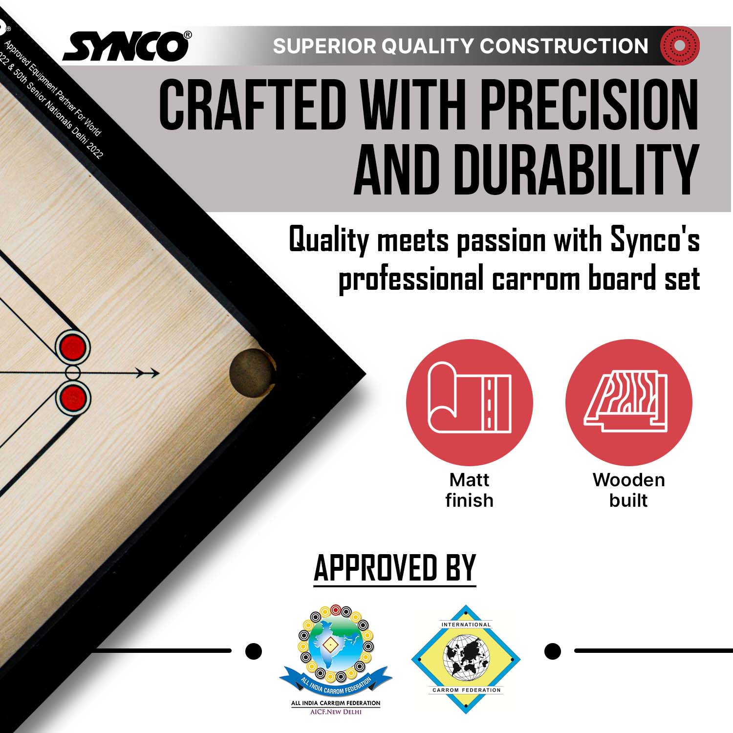Synco wooden CarrmBoard