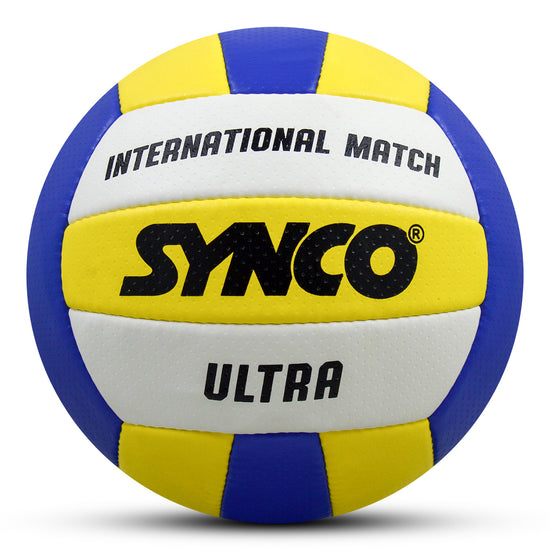 Synco ultra yellow blue volleyball front