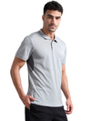 Synco Zen Polo Tshirt for Men in grey colour side front