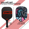 Synco Pickleball Paddle Carbonium Red | Pickleball Racket Lightweight with 16mm Thickness
