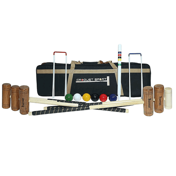 Synco Croquet Sport Family Croquet Set 6 Player, Family Set with Croquet Balls and Accessories (38 Inch), Perfect for Lawn, Backyard, Parks and Gardens for Fun, Party and Family Games.