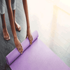 Synco Yoga Mat with Carrying Strap (Color: Purple)