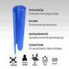 Synco Yoga Mat with Carrying Strap (Color: Blue)